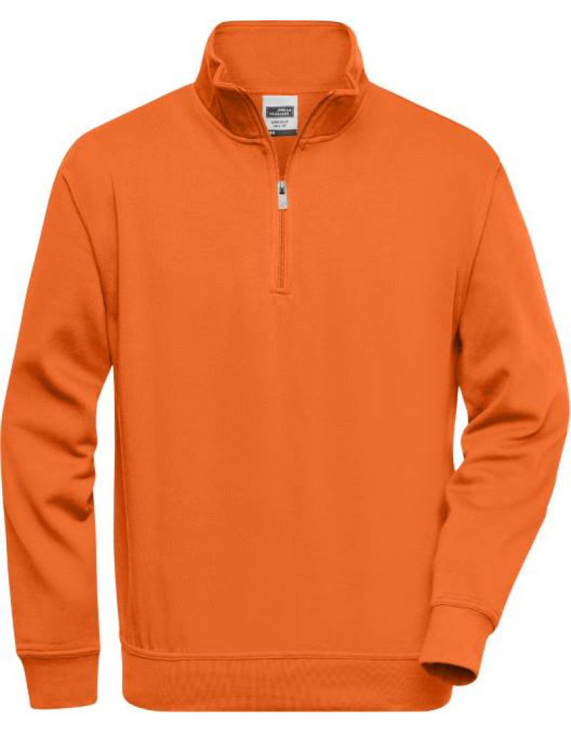 Hanorac de lucru cu guler înalt și fermoar scurt